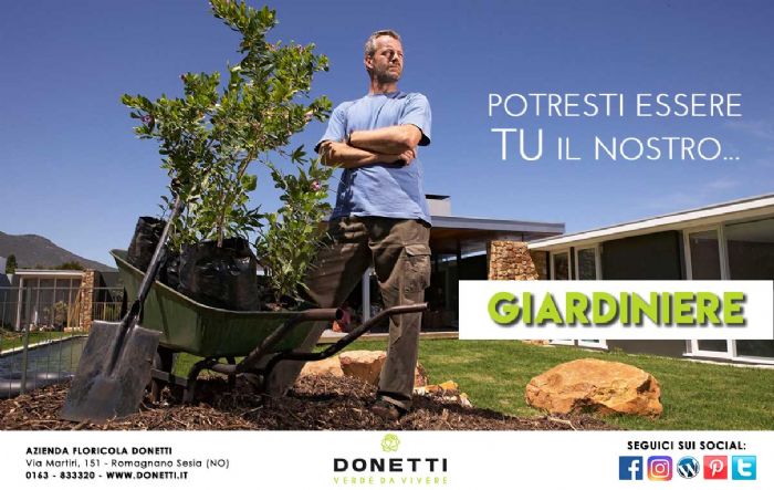 Selezione per Giardiniere e Addetto Vivaio