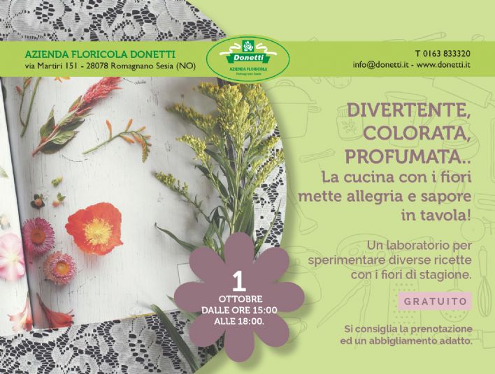 Divertente, colorata, profumata...La cucina con i fiori mette sapore in tavola!