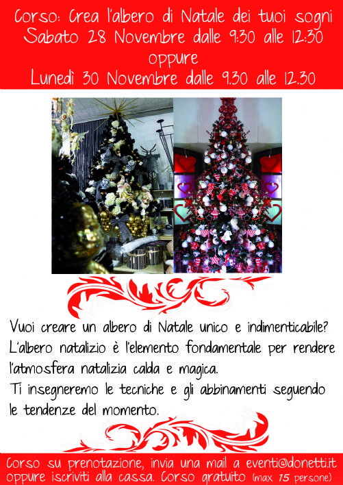 Corso allestimento Albero di Natale