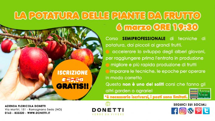 La Potatura delle piante da frutto
