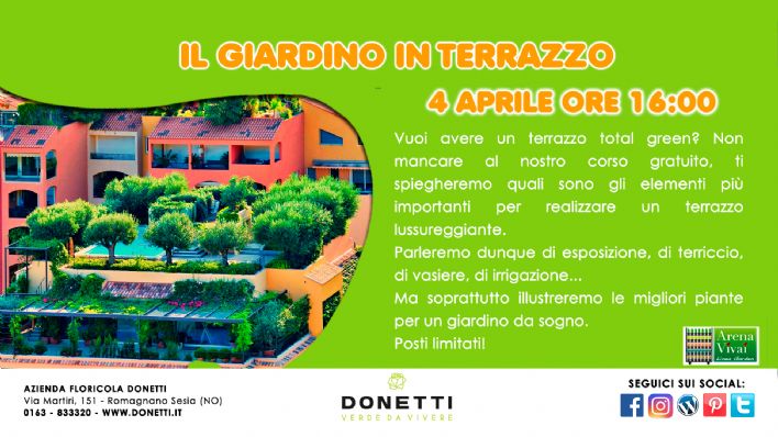 data in aggiornamento Il giardino in terrazzo